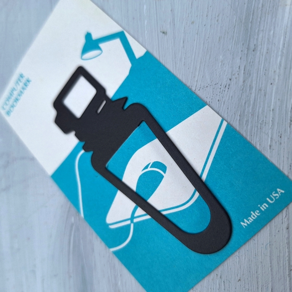 Vintage Metal Bookmark Computer Lover Historical PC Personal Techie Guy gift